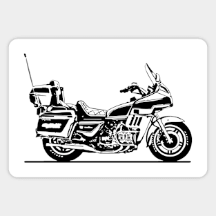 Goldwing 1100 Motorcycle Sketch Art Magnet